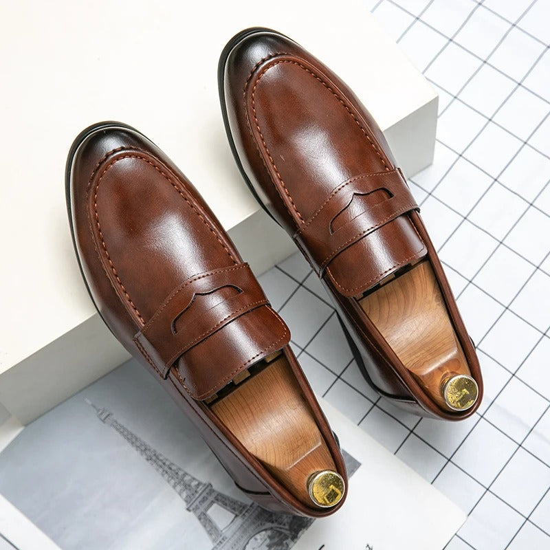 GORNIG Exquise leren loafers