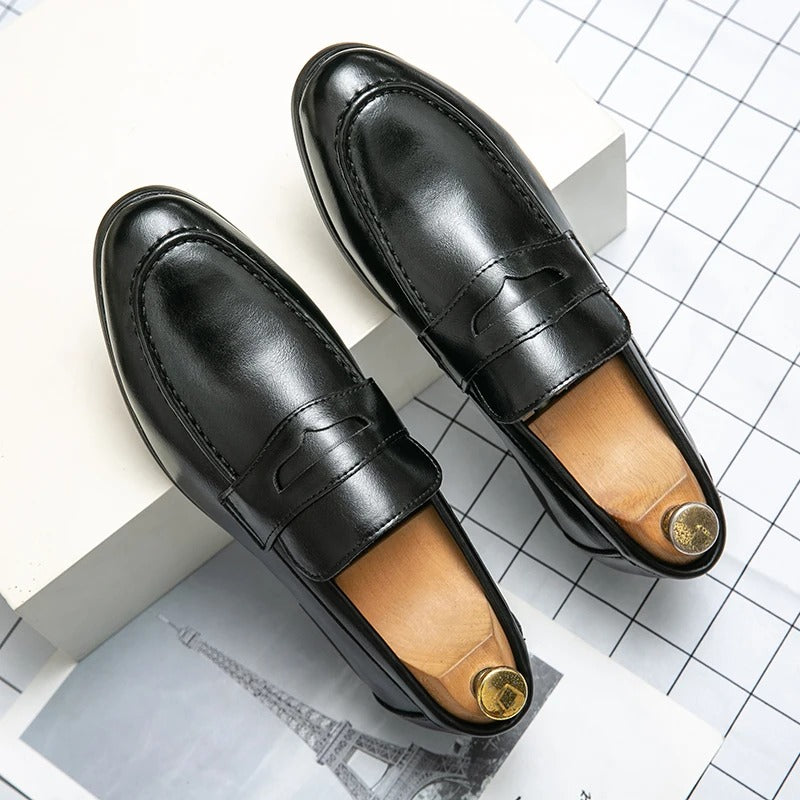 GORNIG Exquise leren loafers