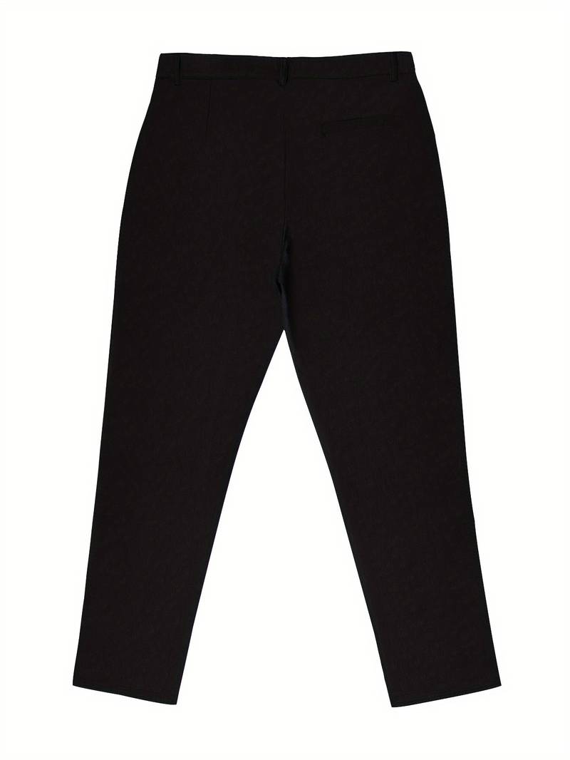 Elegant Regular Semi-Formal Stretch Pants for Business Banquet