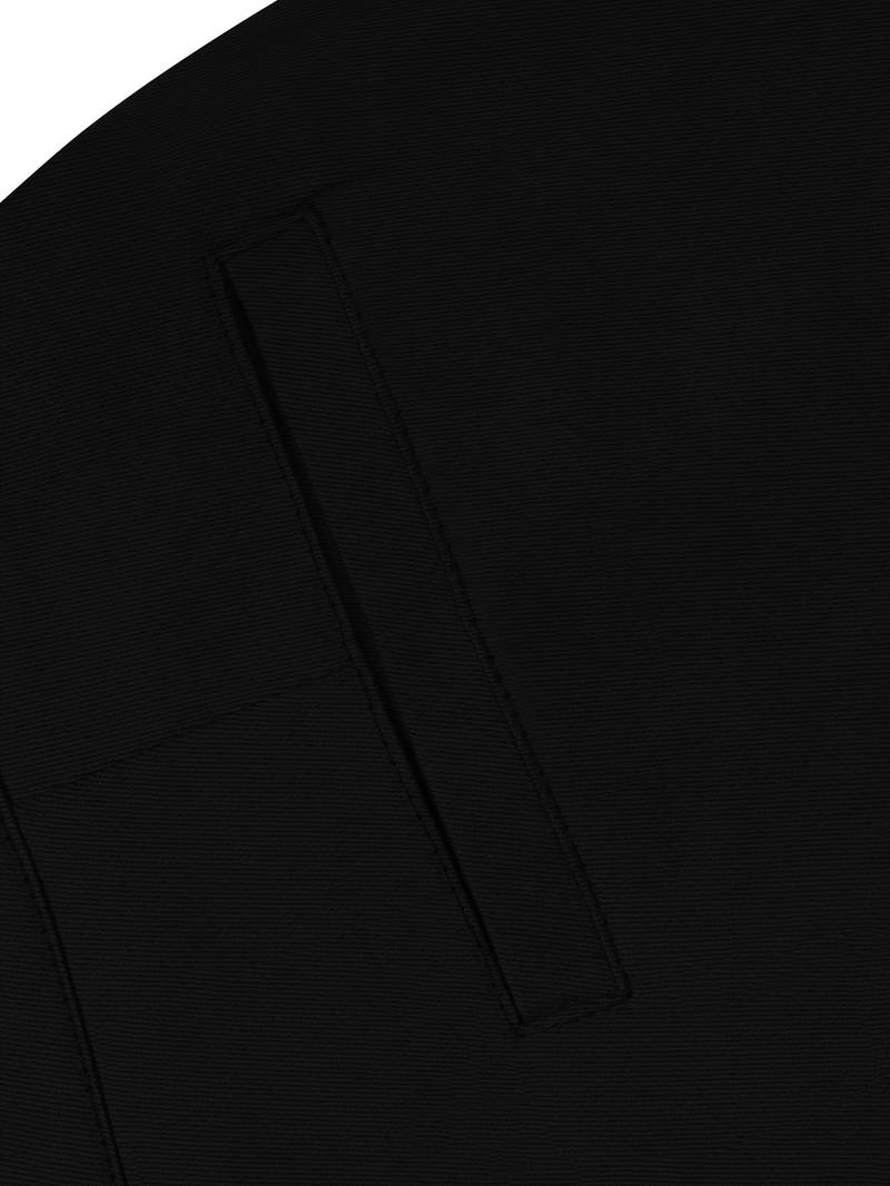 Elegante Regular Semi-formale Stretchhose für Business Bankett Schwarz